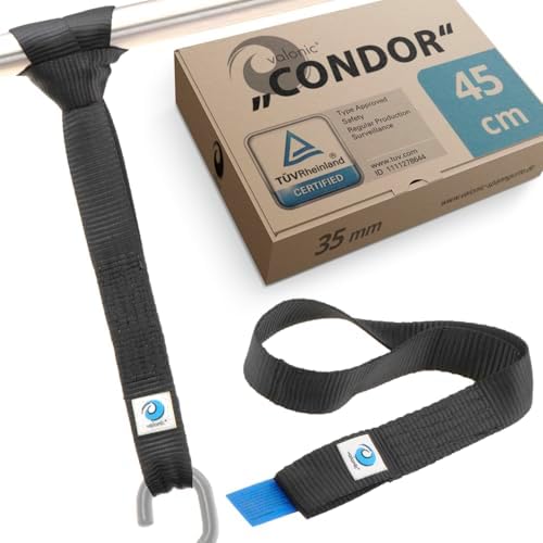 valonic GRIZZLY - 2x 5m XXL retractable ratchet strap with hook, padded, TÜV Rheinl. & GS