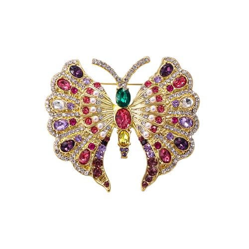 Image of Insect Animal Brooch Pin for Women Rhinestone Lapel Pins Vintage Brooches for Costume Accessories