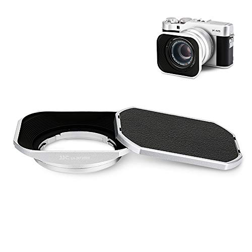 JJC ���^�� �����` �����Y�t�[�h + �t�[�h�L���b�v �x�m�t�B���� Fujifilm Fujinon XC 35mm F2 & XF 23mm / 35mm F2 R WR �����Y �p X-T4 X-T200 X-A7 X-Pro3 X-Pro2 X-