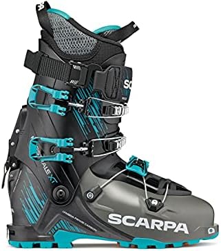 SCARPA Men's Maestrale XT Alpine Touring Ski Boots for Backcountry and Downhill Skiing - Anthracite/Azure - 26