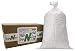 Sand Bags - Empty White Woven Polypropylene Sandbags w/Ties, w/UV Protection; size: 14" x 26", Qty of 50
