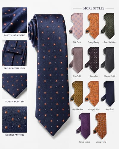 Image of WeiShang Neckties for Men, Classic Formal Tie