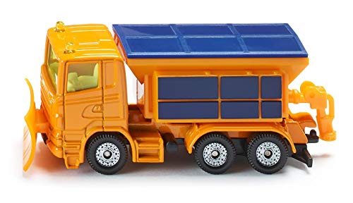Siku 1309, Camion Spazzaneve E Spargisale, Metallo E Plastica, Arancione, Tappo Del Dispositivo Spargisale Rimovibile