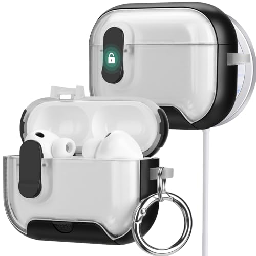 HITZEE for AirPods Pro 3 Case 2025 with Phone Stand, Soft TPU Protective Cover for AirPods Pro 3rd Generation with Magnetic Auto