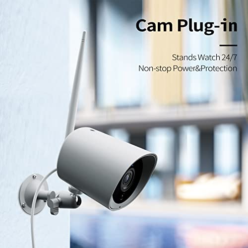 2022 Updated Security Outdoor Camera With Night Vision,2K Wifi Alexa Camera For Home Security, Outdoor/Indoor Security Camera, Ai Detection, Waterproof, Google Assistant Compatible #TOP1