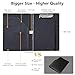 BEOTIWAD PU Leather Padfolio Clipboard Notepad with Pen Loop and Elastic Strap Interview/Resume Document Organizer for Business School Office,Elephant Sunflower