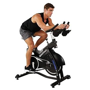 Sunny Health & Fitness Stationary Exercise Bike Machine w/ Adjustable Cushion Seat & Multi-Grip Handlebar, Indoor Cycling Equipment for Home Cardio Training, Optional Magnetic or Friction Resistance