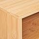 Relaxdays Druckerständer Schreibtisch, 3 Fächer, Regal für Drucker, HxBxT: 22 x 40 x 30 cm, Bambus Organizer, Natur