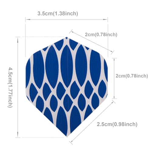 Deetenks 90PCS Dart Flights 30 Sets Dart Standard Flights Replacement Feather Tail Wing Dart Accessories - Image 3