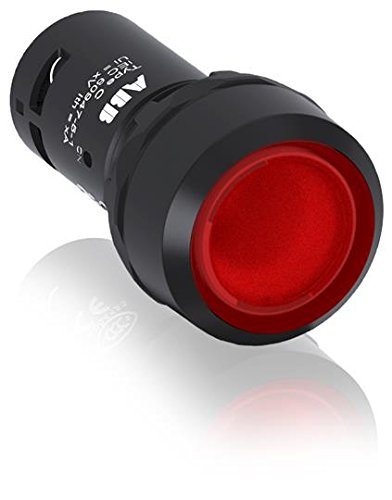 Bouton poussoir lumineux rouge 24V pour éviter les fausses manœuvres