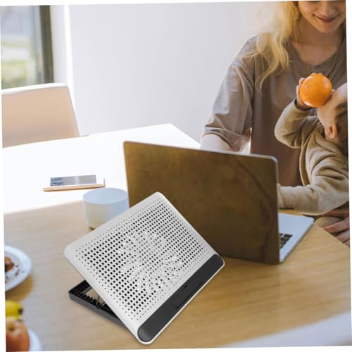 Base refrigerante para laptop SHINEOFI plateada miniatura 7