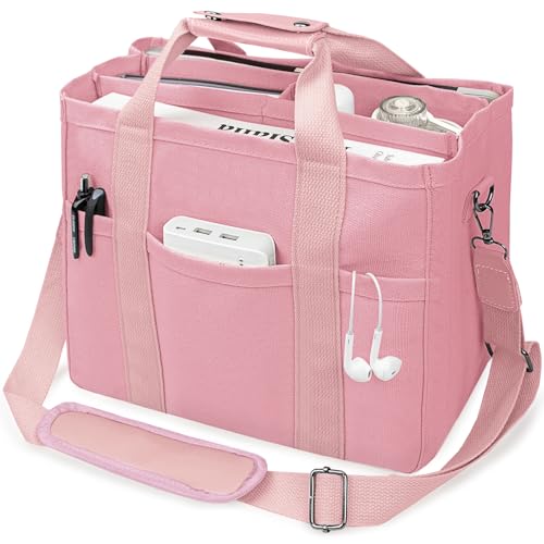 Sac fourre-tout en toile pour femme avec compartiments et poches
