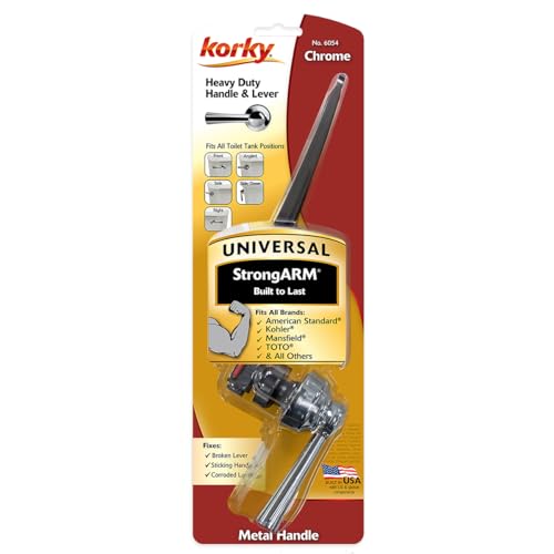 image for Korky 6054BP StrongARM Tank Lever Universal to Fit Front Angled Side L