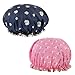 Cuffia Doccia, 2 Pezzi Impermeabili Cuffia Da Bagno,Con Fascia Elastica,Cuffia Dadoccia Riutilizzabile,Per Donna,Doccia, Bellezza, Cucina immagine