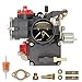 34 PICT-3 Carburetor for VW Beetle Super Beetle 1971-1979 Dual Port 1600cc Air Cooled 12V Type 1 Engine Electric Choke Bug Thing Karmann Ghia Transporte Squareback 113129031K 98-1289-B(black)