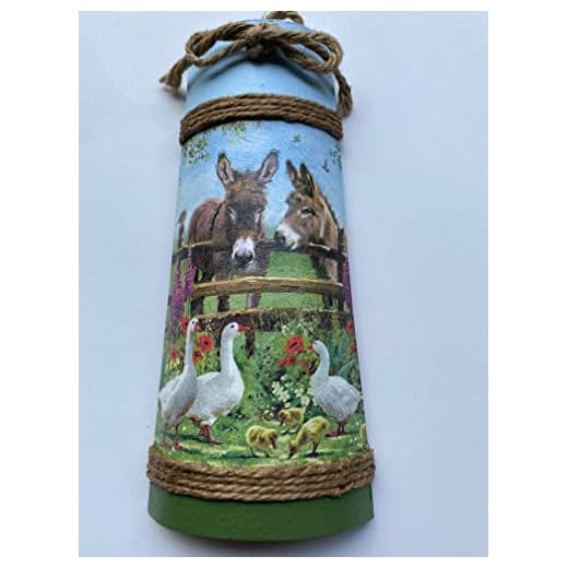 teja decorativa con patos y burros, adorno para colgar, decoración de la pared