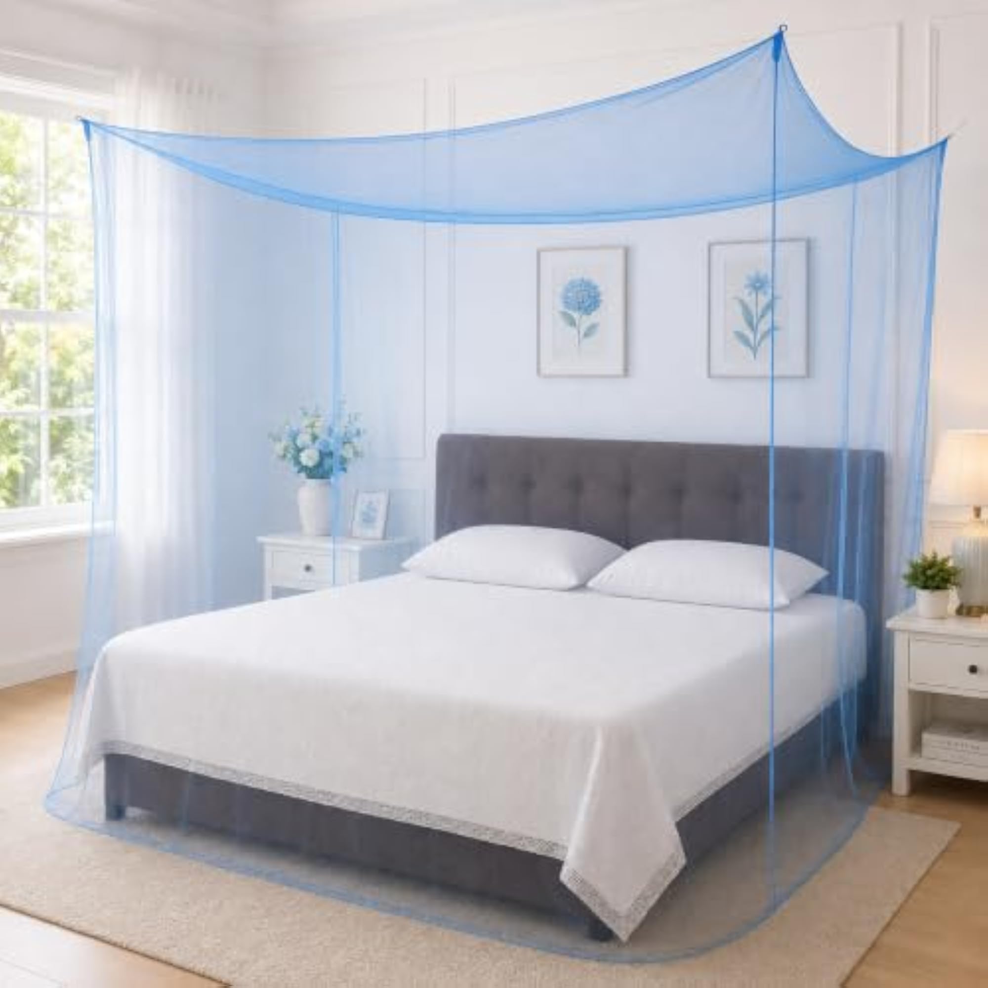 Foldable Polycotton Mosquito Net for Double Bed