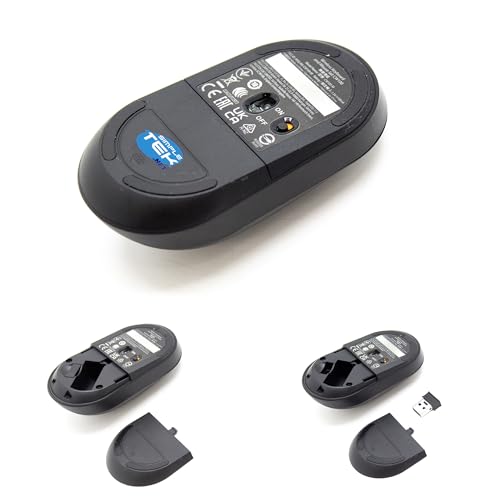 Kit de teclado y ratón inalámbricos SIMPLETEK QWERTZ DE negro con nano receptor USB de 2.4 GHz 5