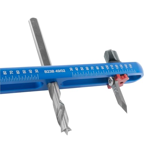 ENT 94000 Kreisschneider Ø 30–150 mm – Verstellbarer Lochbohrer für Holz, MDF & Spanplatten | Präzise Kreisausschnitte & Kreisscheiben | HW-Klingen, höhenverstellbarer Bohrer, 8 mm Schaft