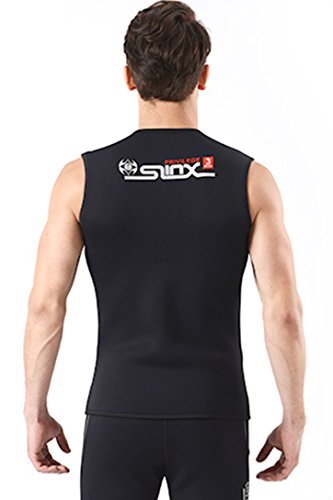 Micosuza Unisex Chaleco Wetsuit Premium Neopreno 3mm Sin Mangas con Cierre Frontal para Buceo, Surf, Natación y Snorkel miniatura 3