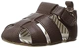 Robeez Boys' Samuel Sandal - First Kicks, Espresso, 9-12 Months M US Infant