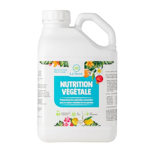 JQ LA TERRE ® GLUCONATO DE COBRE DE 5 LITROS | cobre para plantas, cobre fungicida solución base de cobre con efecto fungicida, protección contra hongos y patógenos. Fertilizante plantas ecológico,