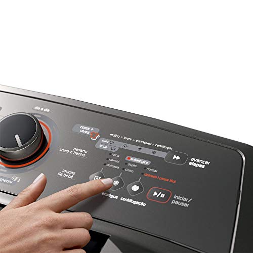 Máquina de Lavar Brastemp 15kg titânio com Ciclo Edredom Especial e Enxágue Anti-Alérgico - BWN15AT