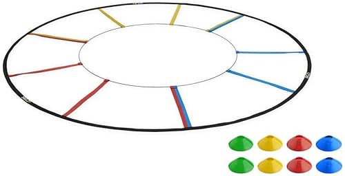 SKLZ Escalera de agilidad reactiva y 8 conos para mejorar los patrones de respuesta