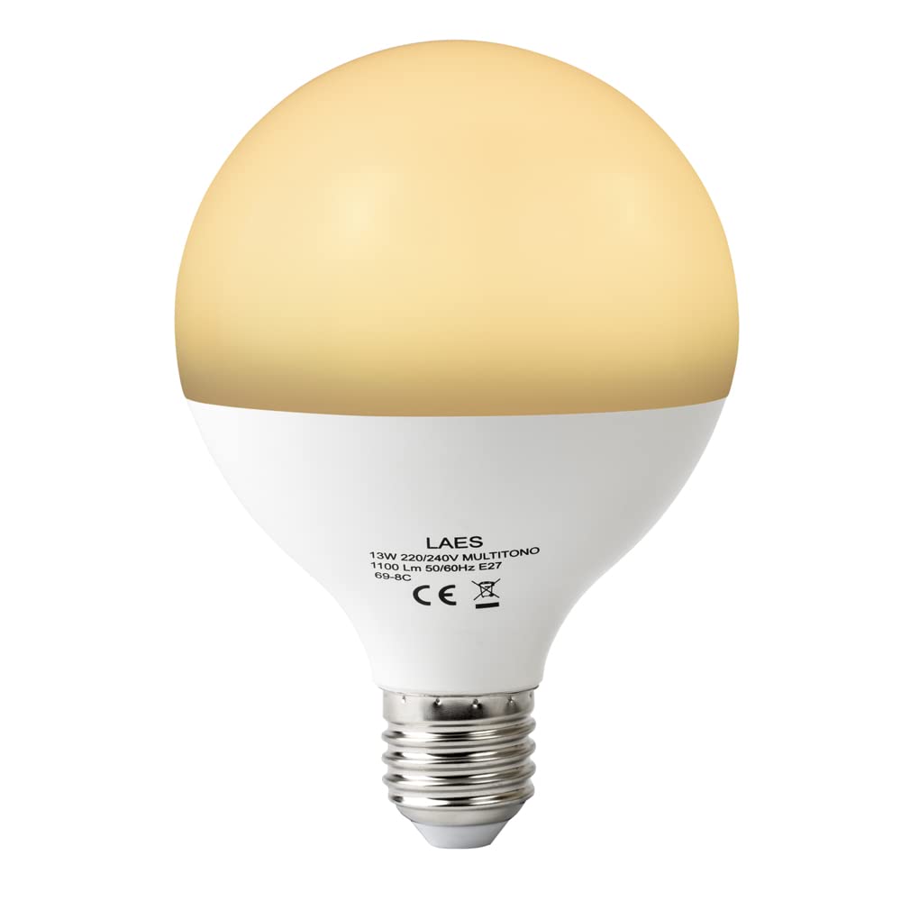 LAES żarówka LED Smart E27, 13 W, wielokolorowa, 95 x 113 mm