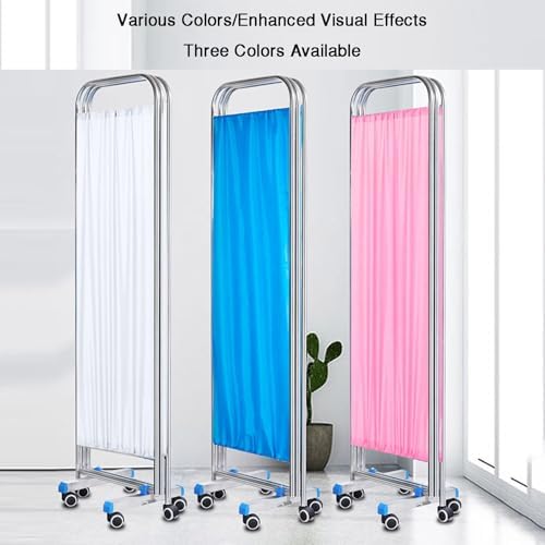 6ft 3-Panel Folding Room Divider with Lockable Wheels, Portable Fabric Partition for Home, Office & Event Use - Versatile Privacy Screen (Color-2)