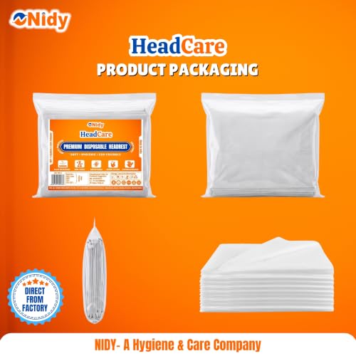 Image of Nidy Disposable Pillow Case Non-Woven Pillow Covers for Medical Travel Hotel Bedroom Home Bedding Portable Supplies Single-Use Pillowcases with Flap Design