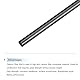 QUARKZMAN Kohlefaserstange, 6mm x 450mm für RC Flugzeug DIY Werkzeug Flügelrohr Quadcopter Arm, Packung mit 2