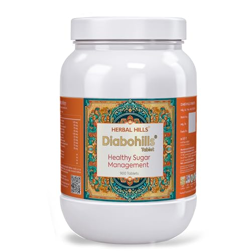 Image of Herbal Hills Diabohills - Value Pack 900 tabs - (Pack of 4) - Diabetes care product an Ayurvedic formulation for Healthy Blood Sugar