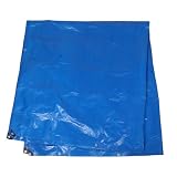 TOYANDONA Telo con Occhielli, Telo di Copertura in PE Blu, 4x3 M, Doppia Faccia, Resistente al Vento e Agli Strappi, per Barche, Camper, Campeggio ed Eventi All'aperto