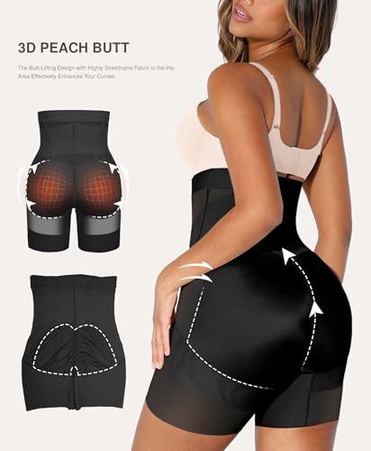 Image of Lover-Beauty Tummy Control Shapewear for Women Strapless Fajas Body Shaper Shorts Butt Lifter Girdle