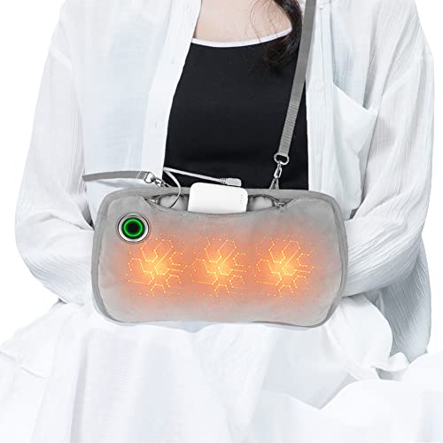 Hand Warmers Rechargeable, Portable Graphene Heated Gloves Handwarmers Bag with 10000MAH Power Bank,2 Heating Area&3 Heat Modes, Fast Electric Heating Pouch for Women,Kids, Hunting,Camping&Xmas Gifts