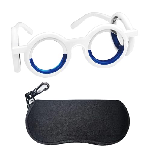Brille Gegen Reisekrankheit Motion Sickness Glasses Für Kinder Und Erwachsene Leicht Und Faltbar Mit Aufbewahrungstasche Ideal Für Reisen Flüge Und Virtuelle Realität Weiß
