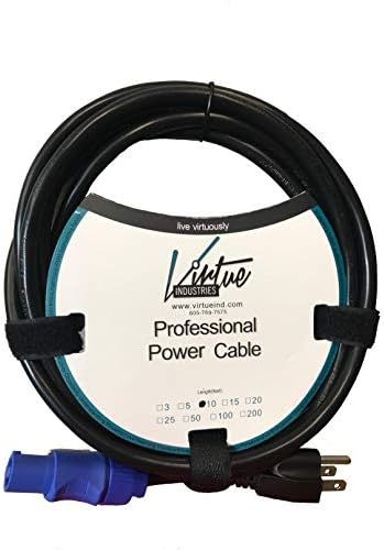 | 10 Foot Professional Compatible Edison (Male) to Power Cable