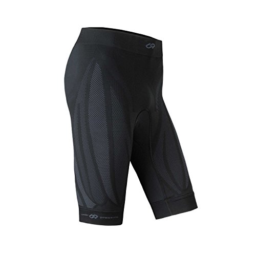 Sport compressiebroek Under Pressure Accelerator Men (sterke compressie) - hoogste kwaliteit, Made in Germany! (Zwart/Grijs, M)