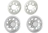 2 + 2, Set of two 6' QT6CHBH-x2 and two 8' QT8CHB-x2, PHOENIX ABS CHROME PLATED WHEEL COVER, HUB CAP for 6' & 8' Wheels