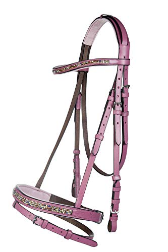 Cabestro de equitación HKM Santa Fe rosa para poni shetty miniatura 2