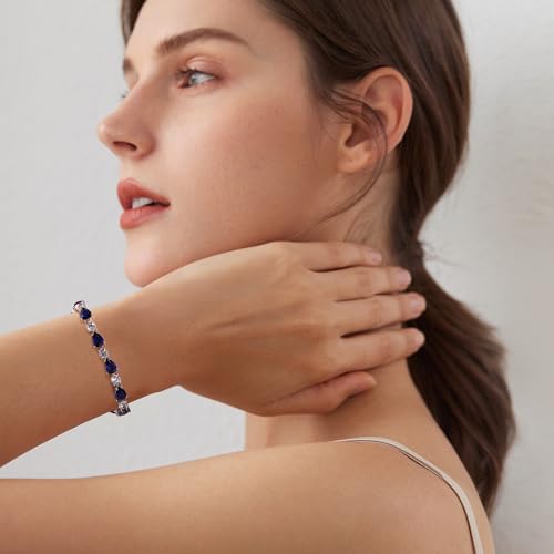 FANCIME Shine of Tears Birthstone Tennis bolo Bracelets Sterling Silver Tennis Bracelets Charm Fine Jewelry Birthday Gifts for Women Mom2