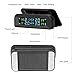 Tire Pressure Monitoring System Wireless Solar TPMS, Tire Pressure Monitor Installed on Windowshield with 4 External Sensors Real-time Display Temperature Pressure 22-87 PSI for Car RV SUV MPV Sedan