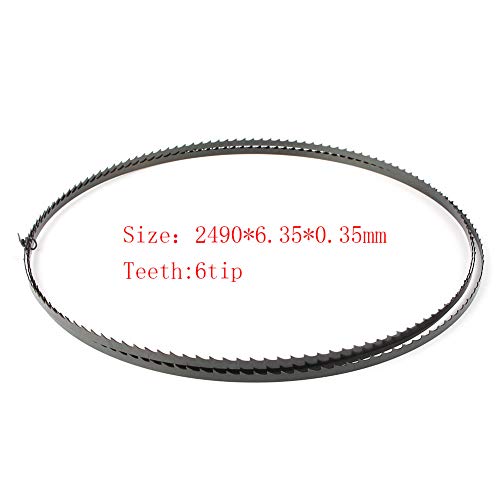 Liru Woodcutting 6Tpi 98" X 025" Portable Hook Band Saw Blade For Craftsman For Cutting Wood And Plastics #TOP27