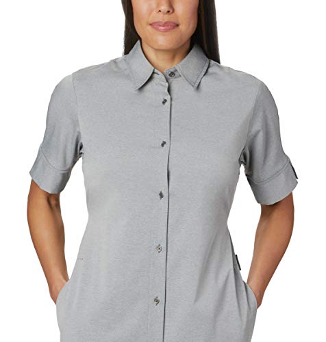 Columbia Vestido feminino de lenha cruzado, cambraia preta, pequeno