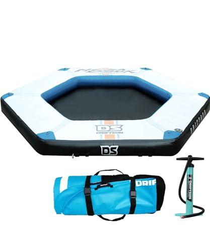 Driftsun Plataforma inflável flutuante – ilha inflável – tapete flutuante para lagos e barcos – jang
