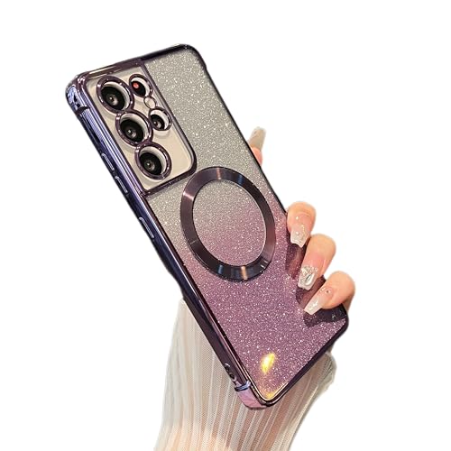 ZTOFERA Magnetic for Samsung Galaxy S21 Ultra 5G Case,Purple
