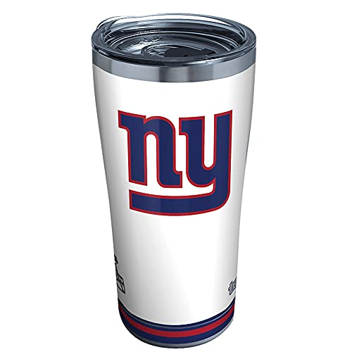 Image of Tervis Triple Walled NFL New York Giants Arctic Insulated Tumbler Cup Keeps Drinks Cold & Hot, 20oz, Stainless Steel