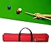 kowaku Pool Cue Case Protective Pouch Portable Snooker Billiard Cue Case Organizer Accessories Carry Bag Billiard Rod Storage Bag, Red