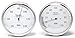 Produktbild Fischer Sauna Thermometer + Hygrometer im Set, Edelstahl (160 mm)